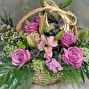 Cesta de flores 'Purple color'