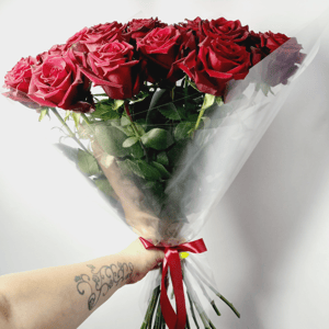 Bouquet of 21 Explorer roses