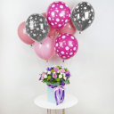 "Floral Motif" with Helium Balloons