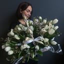 Bouquet 'Single tulips and waxflower'