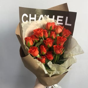 Bouquet with orange rose
