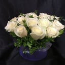 Hat box with flowers 'Milli'