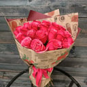 Ramo '25 rosas rosadas ecuatorianas'