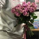 Blumenstrauß '19 lila kenianische Rosen'