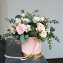 Flower box 'Pink roses box'