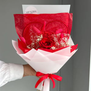 Trockenblumenstrauß Alles Liebe