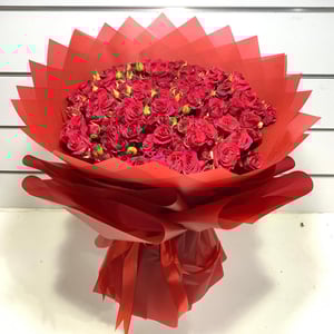Mazzo 'Bouquet di rose spray rosse'