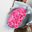 Bouquet of pink roses 51 pcs