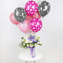 The "Cloud of Tenderness" composition with helium balloons