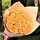 Bouquet '21 rose Peach Avalange'