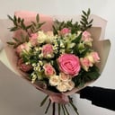 Bouquet of Roses, Alstroemeria and Tanacetum