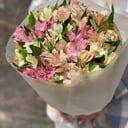Bouquet of delicate alstroemerias