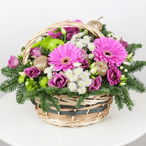 Panier de fleurs 'Moment magique'