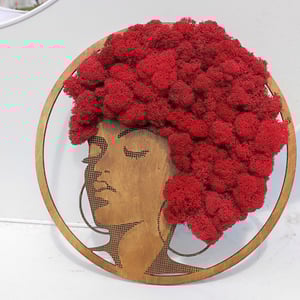 Panel with moss "African"