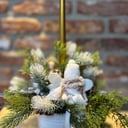 Hat box with flowers 'Christmas collection 2025 No21'