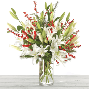 Bouquet 'Lilly & Ilex Vase'