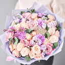 Bouquet with peony rose and carnation