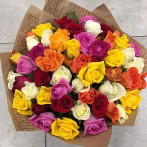 Bouquet '51 Kenyan roses'