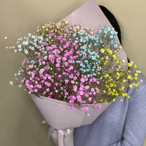 Blumenstrauß 'Bouquet of Multicolored Gypsophila'