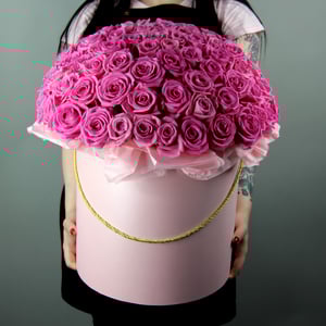 Blumenbox '101 aqua rose'