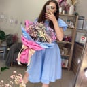 Blumenstrauß aus Regenbogen-Schleierkraut