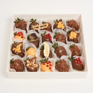 Erdbeer-Geschenkset 'Für den Lehrer' 16-20 Erdbeeren