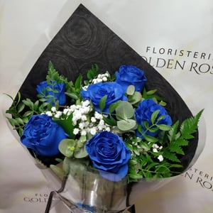 Ramo 'Seis Rosas Azules'