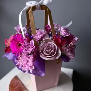 Flower Bag - Purple
