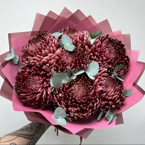 Blumenstrauß '7 Stück Schokoladen-Chrysanthemen-Lockenwickler'