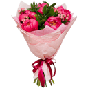 A bouquet of 7 peonies