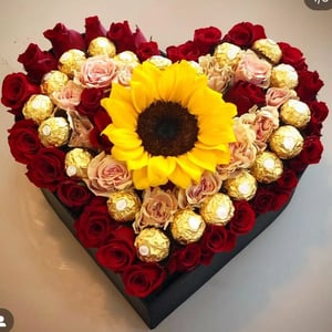 Llama de Amor con Girasol