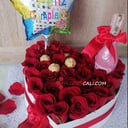 Corazòn de rosas rojo flores en Cali