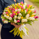 Ramo 'Multi-colored tulips 101 pcs'