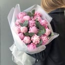 Stylish bouquet of varietal peonies Rio