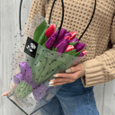 Bouquet of 11 Tulips in a bag