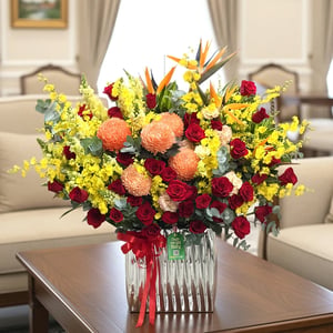 Flower basket 'Vibrant Prestige'