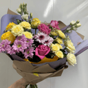 Bouquet of Roses, Lisianthus and Chrysanthemums