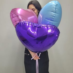 Set of three heart balloons