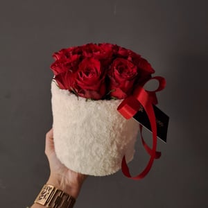 Boîte à fleurs 'Roses Teddy'