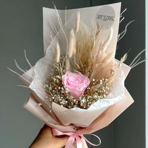 Trockenblumenstrauß Rosa Mini