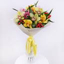 Bouquet 'Graceful glow: 9 Orchids'