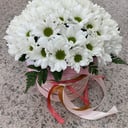 Hat box with flowers 'Air cloud'