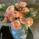 Hat box with spray rose