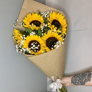Bouquet of 5 sunflowers