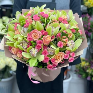 Bouquet with orchids