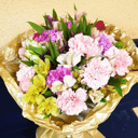 Bouquet of alstroemeria and carnations