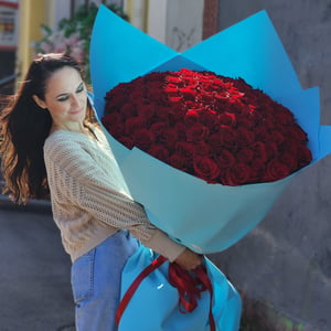 Bouquet '101 red meter roses'