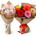 Blumenstrauß 'Zwei Sträuße "Glück zu zweit"'