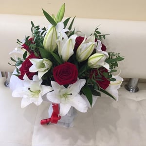 Bouquet 'Ice and flame'