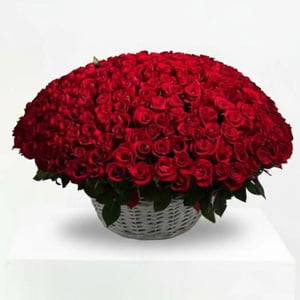 Flower basket '300 Red Roses Big Basket'
